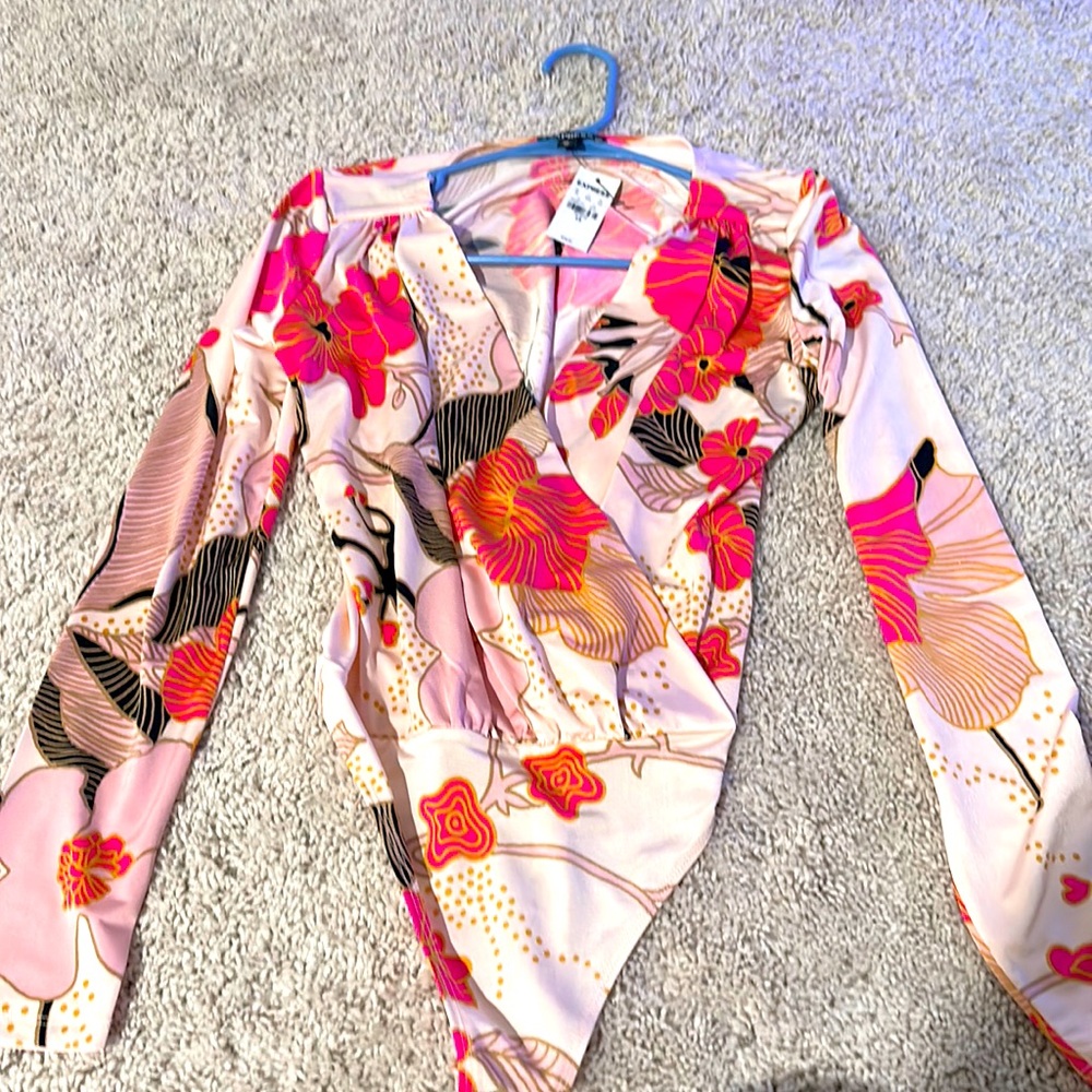 Multi colored pink bodysuit